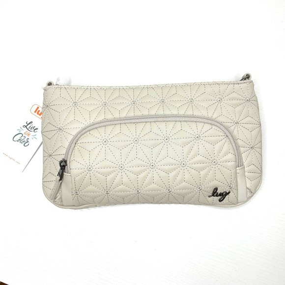 Lug Flyer Bag Ivory Cream Small Crossbody Quilted Convertible Belt Bag New - Picture 1 of 12